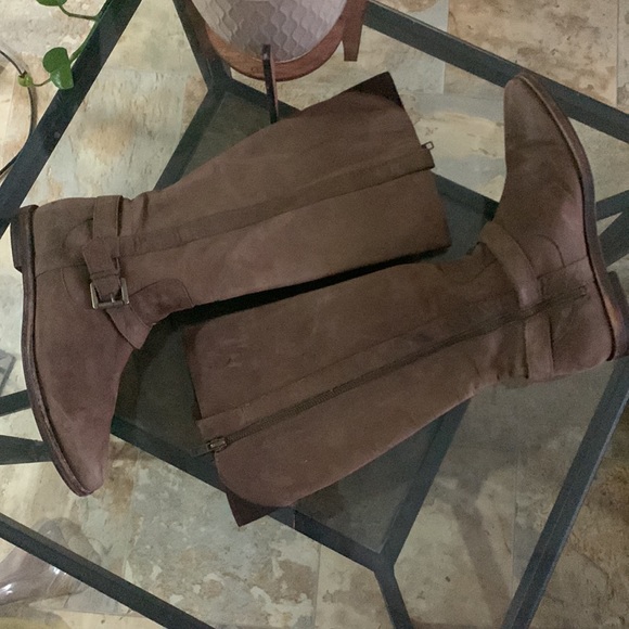 🔥1/2 of Summer Sale!🔥 COLE HAAN/NIKE AIR Collab.‘ Petra’ Leather Riding Boots - Picture 3 of 11